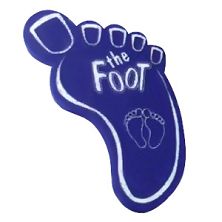 Foam mat of foot shape